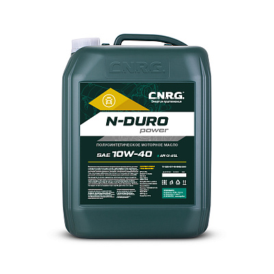 Масло Моторное C.N.R.G. N-Duro Power 10W40 Полусинтетика CI-4 SL-20л