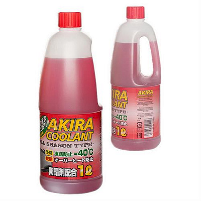 Антифриз всесезонный Akira Coolant -40 1 л (красн.)