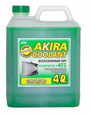Антифриз всесезонный Akira Coolant -40 4 л (зел.)