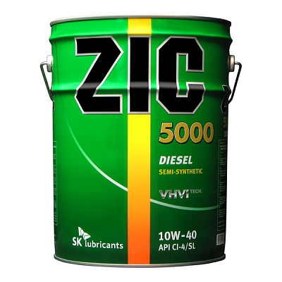 Масло моторное ZIC 5000 Diesel 10W40 (20л)