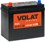 Аккумулятор Volat Prime 40Ач 300А 12V обратная полярность  Азия BEL размер 187*127*225