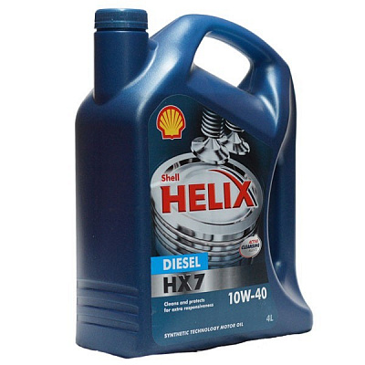 Масло моторное Shell Helix Diesel HX7 10W40, 4л